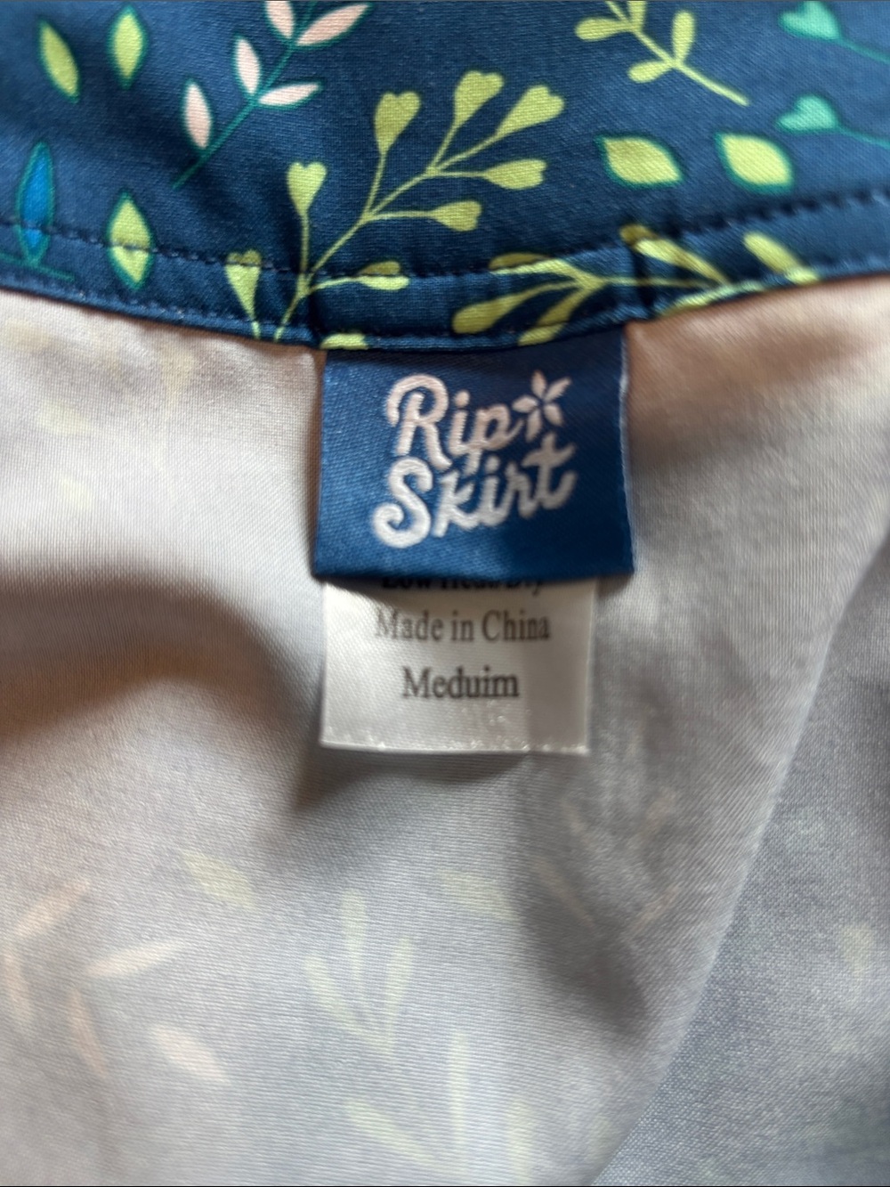 Rip Skirt Hawaii Blue Floral-Print Wrap Skirt - Picture 6 of 8